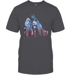 NFL TEnnessee Titans High Heel Butterfly Rhinestone Tide Men's T-Shirt - NFLFanGift