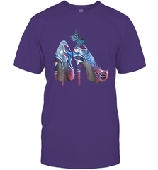 NFL TEnnessee Titans High Heel Butterfly Rhinestone Tide Men's T-Shirt - NFLFanGift