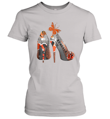 NFL Cincinnati Bengals Rhinestone High Heels Women's T-Shirt - NFLFanGift