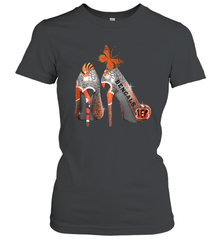 NFL Cincinnati Bengals Rhinestone High Heels Women's T-Shirt - NFLFanGift