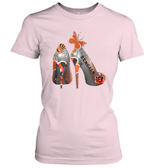 NFL Cincinnati Bengals Rhinestone High Heels Women's T-Shirt - NFLFanGift