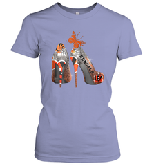 NFL Cincinnati Bengals Rhinestone High Heels Women's T-Shirt - NFLFanGift