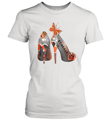 NFL Cincinnati Bengals Rhinestone High Heels Women's T-Shirt - NFLFanGift