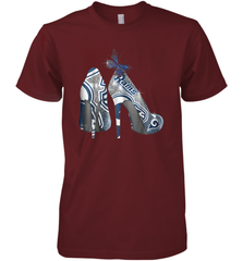 NFL Los Angeles Rams High Heel Butterfly Rhinestone Tide Men's Premium T-Shirt - NFLFanGift
