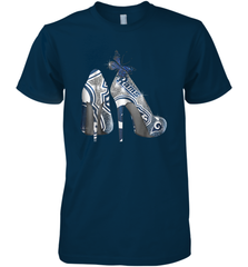NFL Los Angeles Rams High Heel Butterfly Rhinestone Tide Men's Premium T-Shirt - NFLFanGift