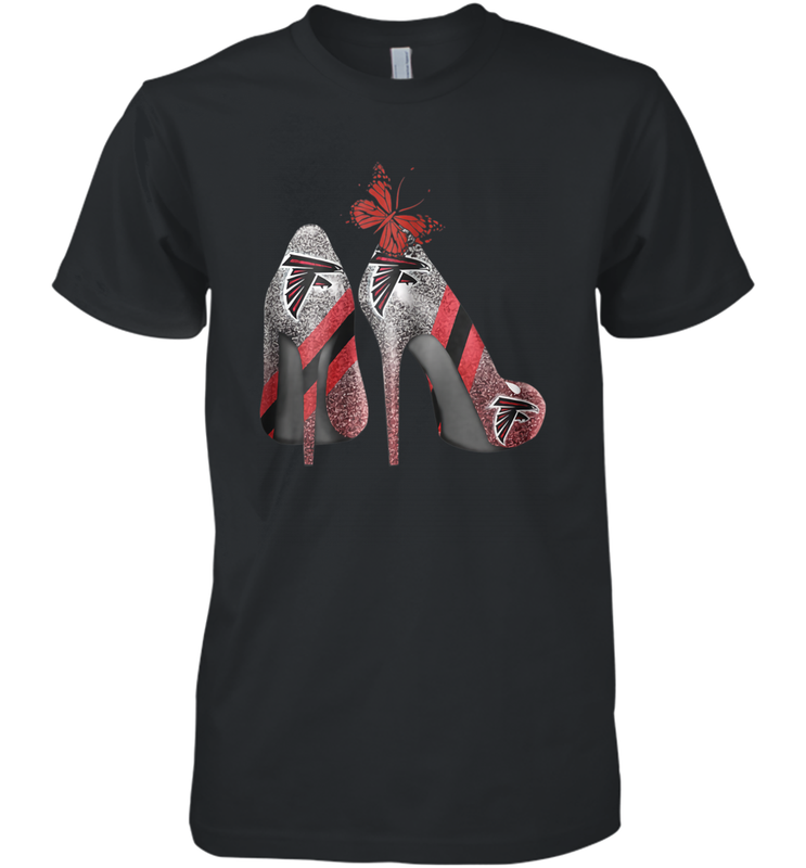 NFL Atlanta Falcons Rhinestone High Heels Men's Premium T-Shirt - NFLFanGift