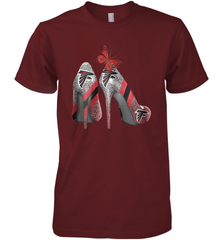NFL Atlanta Falcons Rhinestone High Heels Men's Premium T-Shirt - NFLFanGift