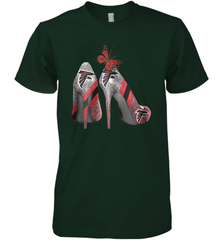 NFL Atlanta Falcons Rhinestone High Heels Men's Premium T-Shirt - NFLFanGift