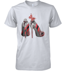 NFL Atlanta Falcons Rhinestone High Heels Men's Premium T-Shirt - NFLFanGift