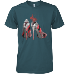 NFL Atlanta Falcons Rhinestone High Heels Men's Premium T-Shirt - NFLFanGift