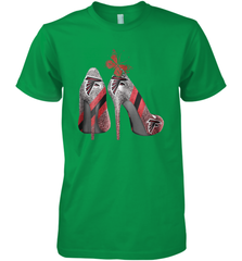 NFL Atlanta Falcons Rhinestone High Heels Men's Premium T-Shirt - NFLFanGift