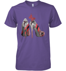 NFL Atlanta Falcons Rhinestone High Heels Men's Premium T-Shirt - NFLFanGift