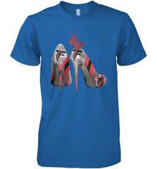 NFL Atlanta Falcons Rhinestone High Heels Men's Premium T-Shirt - NFLFanGift