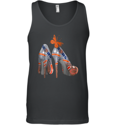 NFL Chicago Bears High Heel Butterfly Rhinestone Tide Tank Top - NFLFanGift
