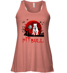Halloween Stephen king IT Pitbull Moon Shadow shirt Racerback Tank - NFLFanGift