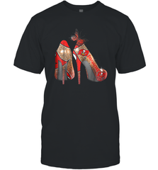 NFLTampa Bay Buccaneers High Heel Butterfly Rhinestone Tide Men's T-Shirt - NFLFanGift