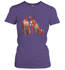 NFLTampa Bay Buccaneers High Heel Butterfly Rhinestone Tide Women's T-Shirt - NFLFanGift