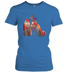 NFLTampa Bay Buccaneers High Heel Butterfly Rhinestone Tide Women's T-Shirt - NFLFanGift