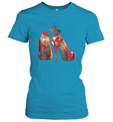 NFLTampa Bay Buccaneers High Heel Butterfly Rhinestone Tide Women's T-Shirt - NFLFanGift