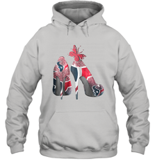 NFL Houston Texans High Heel Butterfly Rhinestone Tide Hoodie - NFLFanGift
