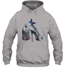 NFL New England Patriots High Heel Butterfly Rhinestone Tide Hoodie - NFLFanGift