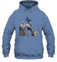 NFL New England Patriots High Heel Butterfly Rhinestone Tide Hoodie - NFLFanGift