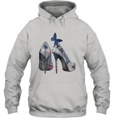 NFL New England Patriots High Heel Butterfly Rhinestone Tide Hoodie - NFLFanGift