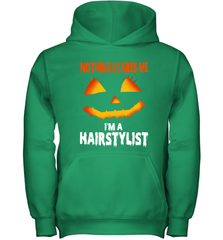 Nothing Scares Me Im A Hairstylist Funny Halloween Costume Youth Hoodie - NFLFanGift
