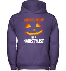Nothing Scares Me Im A Hairstylist Funny Halloween Costume Youth Hoodie - NFLFanGift