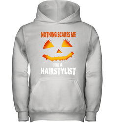 Nothing Scares Me Im A Hairstylist Funny Halloween Costume Youth Hoodie - NFLFanGift