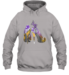 NFL Minnesota Vikings High Heel Butterfly Rhinestone Tide Hoodie - NFLFanGift