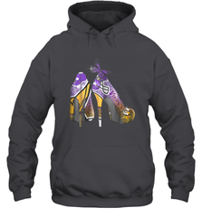 NFL Minnesota Vikings High Heel Butterfly Rhinestone Tide Hoodie - NFLFanGift