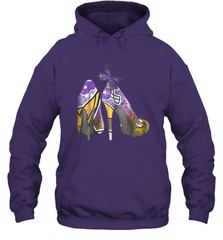 NFL Minnesota Vikings High Heel Butterfly Rhinestone Tide Hoodie - NFLFanGift