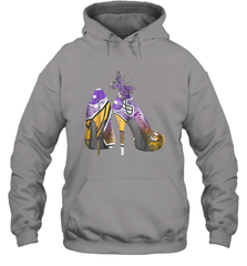 NFL Minnesota Vikings High Heel Butterfly Rhinestone Tide Hoodie - NFLFanGift