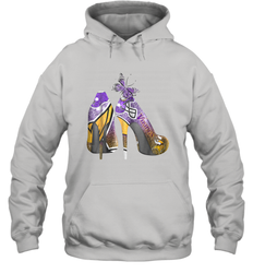 NFL Minnesota Vikings High Heel Butterfly Rhinestone Tide Hoodie - NFLFanGift