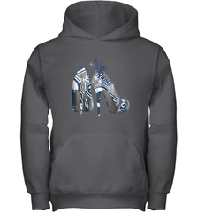 NFL Los Angeles Rams High Heel Butterfly Rhinestone Tide Youth Hoodie - NFLFanGift