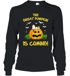 The Great Pumpkin Is Coming Snoopy Halloween Long Sleeve T-Shirt - NFLFanGift