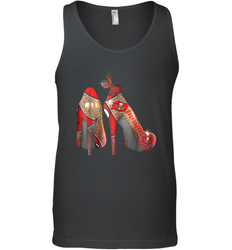 NFLTampa Bay Buccaneers High Heel Butterfly Rhinestone Tide Tank Top - NFLFanGift