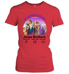 Signatures The Happiness Begins Jonas Brothers Shirt Women's T-Shirt - NFLFanGift