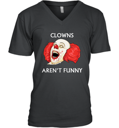 Halloween Clowns Aren't Funny Men's Vneck - NFLFanGift