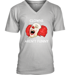 Halloween Clowns Aren't Funny Men's Vneck - NFLFanGift