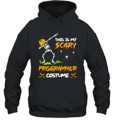 This Is My Scary Programmer Costume Dabbing Skeleton Pumpkin Halloween Hoodie - NFLFanGift
