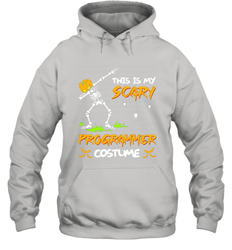 This Is My Scary Programmer Costume Dabbing Skeleton Pumpkin Halloween Hoodie - NFLFanGift