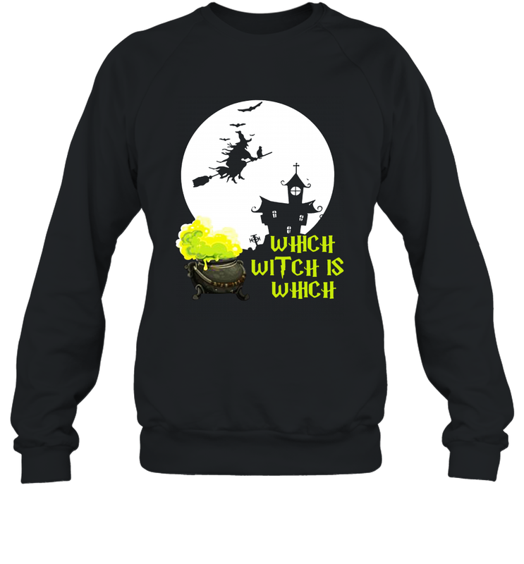 Which Witch Is Witches Halloween Costume Halloween Witches Teacher Crewneck Sweatshirt - NFLFanGift