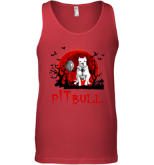 Halloween Stephen king IT Pitbull Moon Shadow shirt Tank Top - NFLFanGift