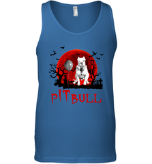 Halloween Stephen king IT Pitbull Moon Shadow shirt Tank Top - NFLFanGift