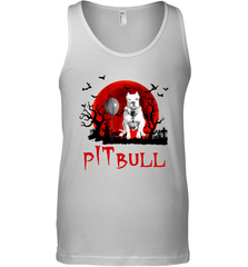 Halloween Stephen king IT Pitbull Moon Shadow shirt Tank Top - NFLFanGift