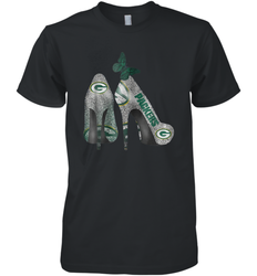 NFL Green Bay Packers Rhinestone High Heels Men's Premium T-Shirt - NFLFanGift