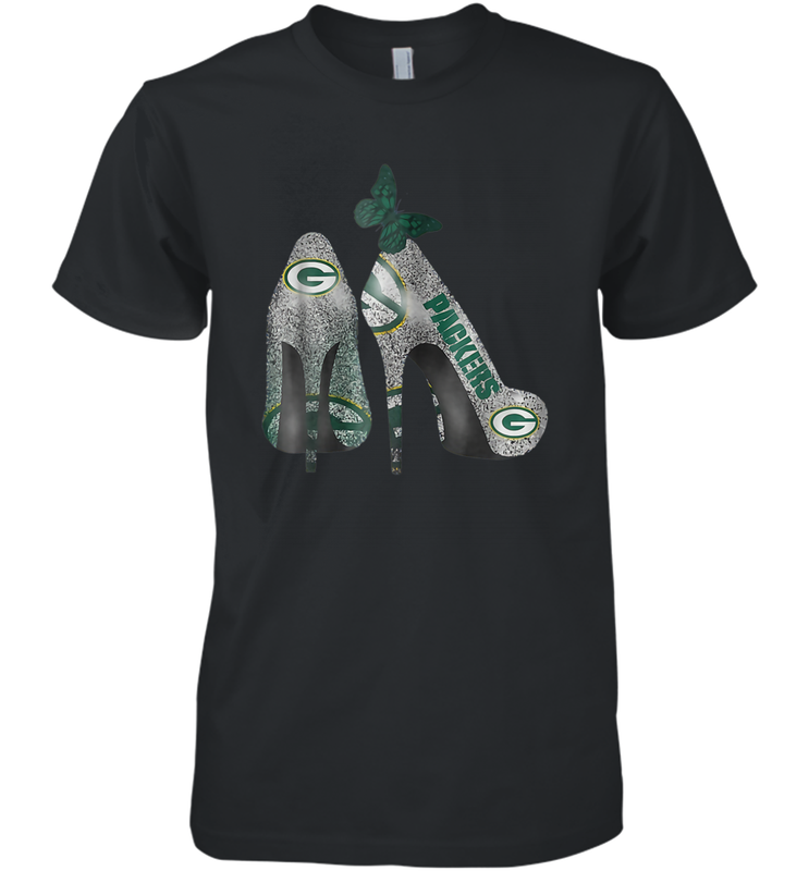 NFL Green Bay Packers Rhinestone High Heels Men's Premium T-Shirt - NFLFanGift