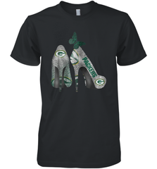 NFL Green Bay Packers Rhinestone High Heels Men's Premium T-Shirt - NFLFanGift
